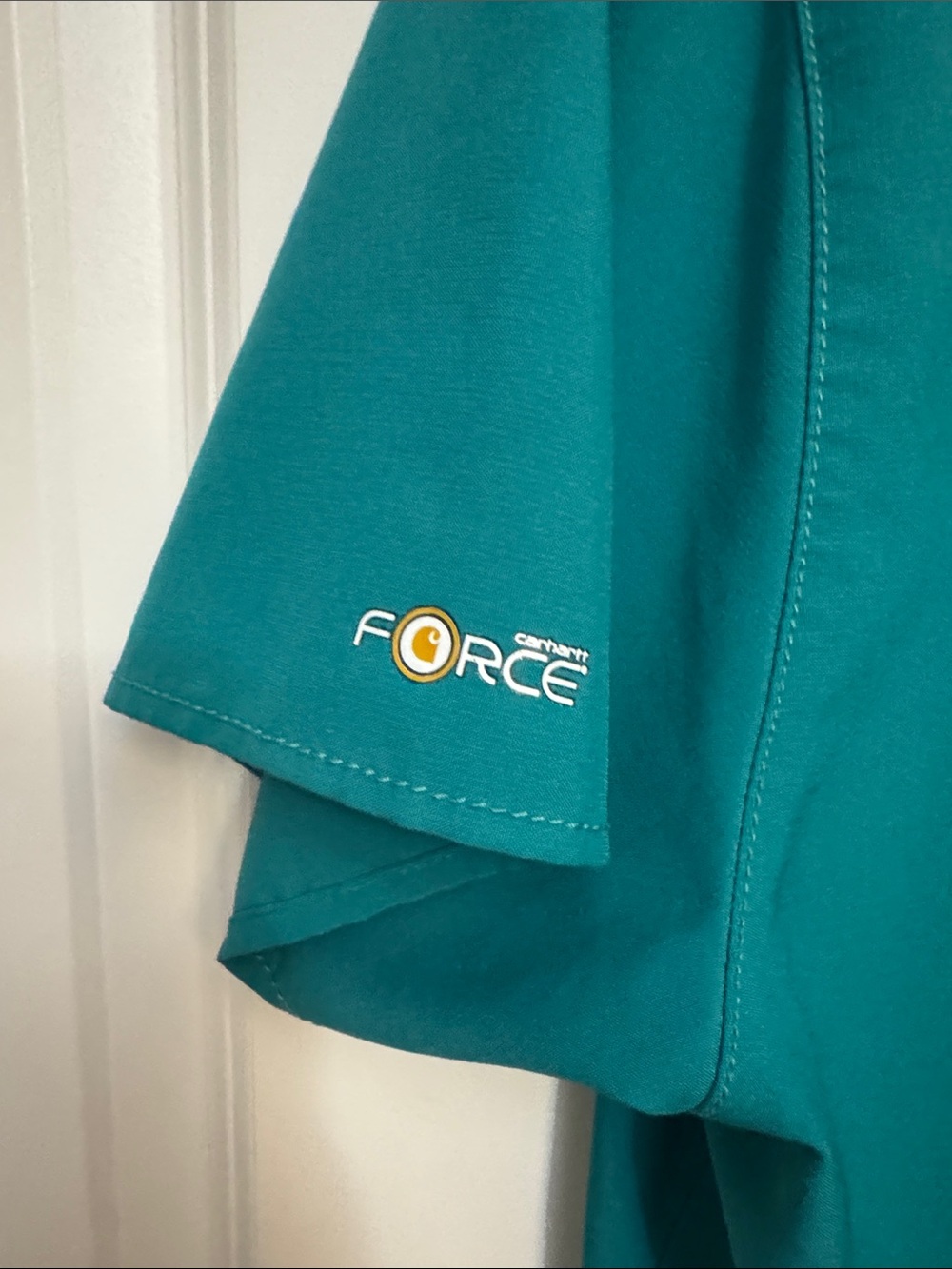 Carhartt Teal V-Neck Scrub Top - Picture 3 of 6